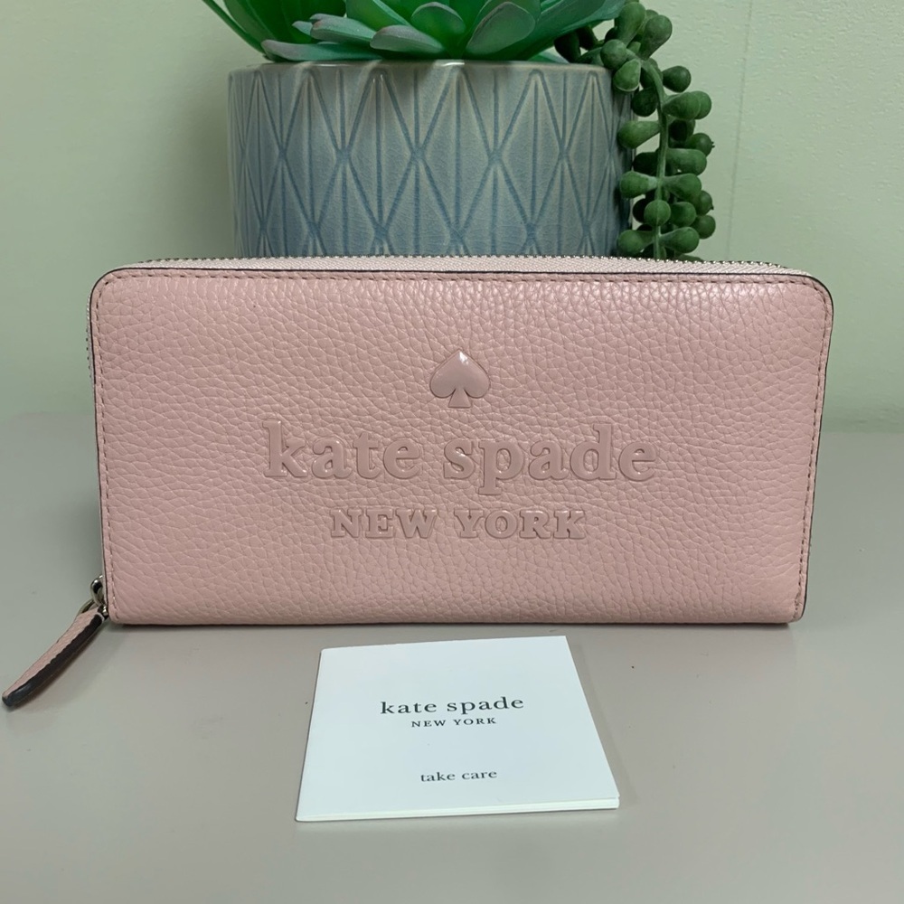 Kate Spade Blush Pink Zip Wallet